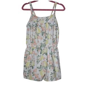 Little Lass Floral Short Jumpsuit 2T